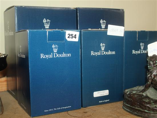 5 boxed Royal Doulton ceramic figures